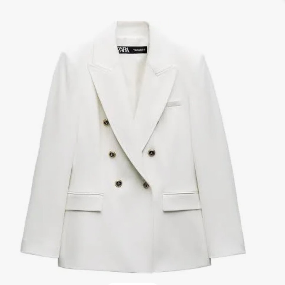Zara Women's Elegant White Blazer
